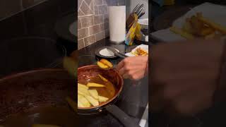 Frying sweetpotatoes asmr shortvideo [upl. by Artimed]