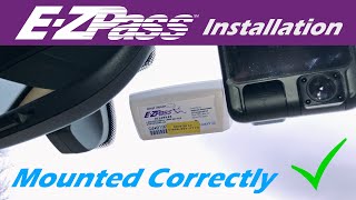 How to Mount or Install an EZ Pass Correctly [upl. by Kina]