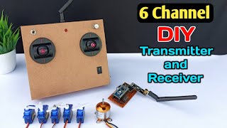 How to make Transmitter and Receiver at home  for drone  rc plane  and  rc car [upl. by Lindholm]