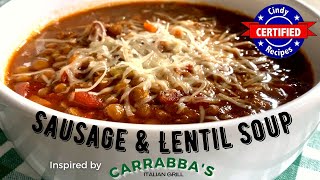 Sausage amp Lentil Soup From Carrabbas [upl. by Winwaloe]