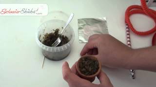 How to Setup Syrian Shisha Hookah Natural Clay Bowl [upl. by Yrennalf]