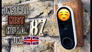 NEST HELLO Door Bell Installation 24Volt UK  🔥tutorial🔥 [upl. by Tenner]