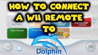 How to connect your wii remote to dolphin [upl. by Nanreik873]