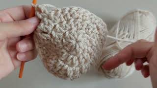 LEFT HANDHow To Easy Crochet Granny Stitch Pumpkin Tutorial [upl. by Anyg]