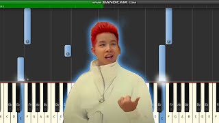 Jarvis  NAM DANG NAM SOM  น้ำแดงน้ำส้ม  ProdBossa On The beat Piano Tutorial [upl. by Brittney]