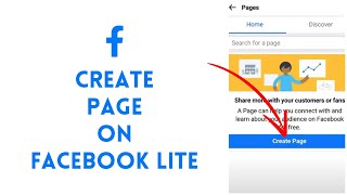 How to Create Page on Facebook Lite [upl. by Odnalor]