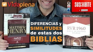 Biblia de Estudio HOLMAN VERSUS Biblia de estudio MATHEW HENRY  Cuál es mejor COMPARACIÓN COMPLETA [upl. by Attolrahc]