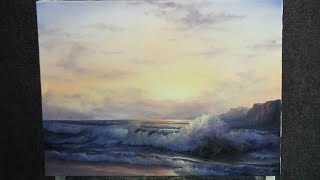 Paint with Kevin Hill  Sunlit Ocean Wave [upl. by Dielle]