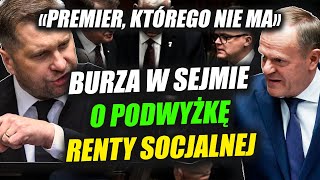 Podwyżka renty socjalnej wywołuje burzę emocji w Sejmie [upl. by Leonardo]