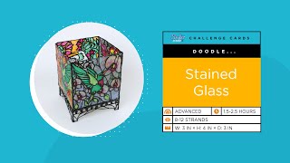 How to Doodle STAINED GLASS with a 3D Pen  3Doodler Create [upl. by Siravart848]