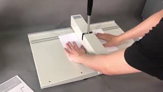 Manual paper creasing amp perforating machine [upl. by Leroi]