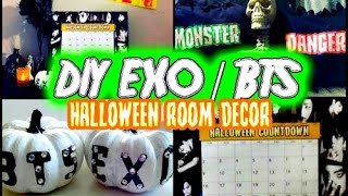 DIY KPOP EXOBTS HALLOWEEN ROOM DECOR [upl. by Aramad]