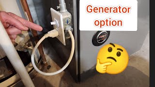 backup FURNACE PLUG  simple wiring for when the power goes out generator plug [upl. by Roede]