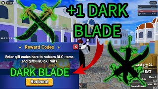 FREE DARK BLADE CODE BLOXFRUITS OP  ROBLOX [upl. by Aicertap]