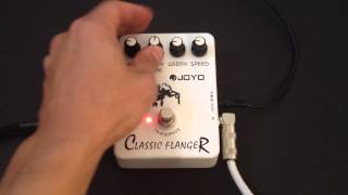 Joyo Classic Flanger JF07 Pedal Review Demo [upl. by Michell]