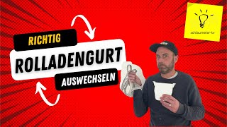 Das kann jeder Rolladengurt  Gurtwickler austauschen [upl. by Alicia]