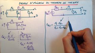 Exemple dutilisation du théorème de Thévenin [upl. by Nohsed]