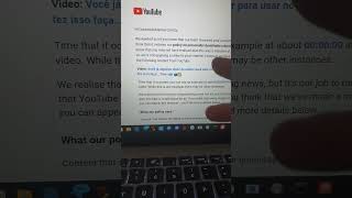 YouTube removeu meu vídeo porque mostrei meu título de eleitor Não pode mostrar dados no vídeo🤦🏻 [upl. by Schuyler578]