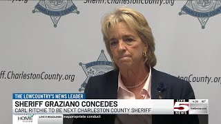 VIDEO Charleston Co Sheriff Kristin Graziano concedes race to Carl Ritchie [upl. by Areem]