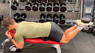 Dumbbell Hamstring Curl [upl. by Ahseikal925]