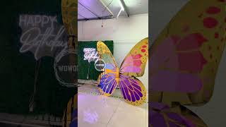 butterfly backdrop for wedding party event decoration [upl. by Nazay245]