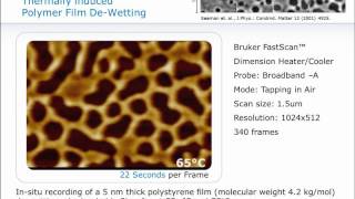 AFM  Imaging Dynamic Processes at the Nanoscale using Dimension FastScan  Bruker [upl. by Nnayram]