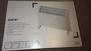 BampQ CONVECTOR HEATER WITH TURBO 2000W [upl. by Rehc]