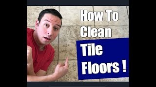 How To Clean Ceramic Tile Floors  Floor Transformation [upl. by Hamner]