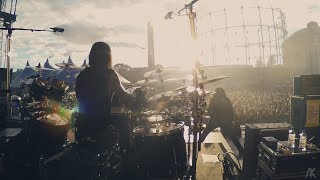 Arch Enemy Daniel Erlandsson Drumcam The Race  Tuska Festival 2018 [upl. by Reger292]