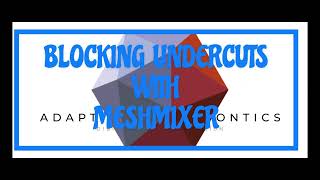 BLOCKING UNDERCUTS WITH MESHMIXER [upl. by Bacchus31]