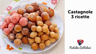 CASTAGNOLE DI CARNEVALE  Ricetta fritta e al forno  Natalia Cattelani [upl. by Yrevi]