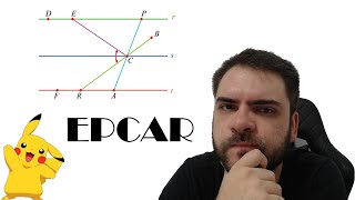 EPCAR2023 Na figura as retas r s e t são paralelas O ponto C é a interseção dos segmentos RB e [upl. by Grand]