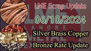 LME Copper Update  LME Brass Silver Battery Rate Update  By LME Scrap Update [upl. by Kurys]