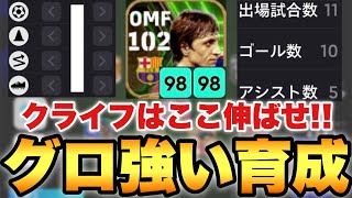 【激強育成】クライフのこの新育成強いぞ速い強い上手いが揃ったDFに負けないマン誕生【eFootballアプリ2024イーフト】 [upl. by Annodahs]