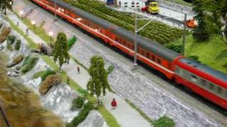 EC Lutetia GinevraMilano Centrale GenevaMilano in HO Scale [upl. by Eagle]