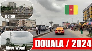 INSIDE DOUALA CITY IN 2024 VLOG FROM DEIDO TO GARE ROUTIERE CAMEROON douala cameroun [upl. by Woehick]