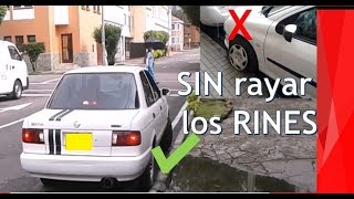 TRUCO PARA ESTACIONAR EN LINEA SIN SUBIRSE AL BORDILLO  Pasión b13 [upl. by Akimal]