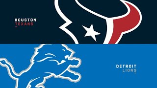 Lions vs Texans Live Play by Play [upl. by Ahtelahs842]