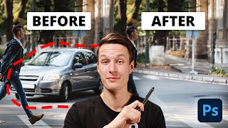 The EASIEST Way To Remove Objects In Photoshop [upl. by Manolo]