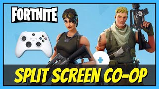 How to Play Fortnite Local Split Screen Coop on Xbox Series SX [upl. by Winonah]