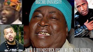 WILLIE D DEFENDS TRICK DADDY IM NOT AFRICAN UMAR JOHNSON SARA SETI amp PAN AFRICANS R MAD trickdaddy [upl. by Otsedom]