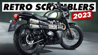 The 12 Best Retro Scrambler Motorcycles For 2023 [upl. by Enamrahs]