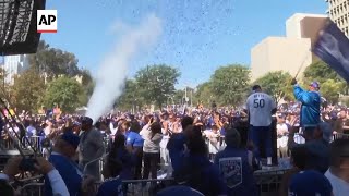 Los Angeles Dodgers celebrate World Series victory with parade [upl. by Alisia]