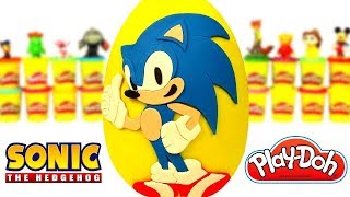 Ovo Surpresa Gigante do Sonic o Ouriço em Português Brasil de Massinha Play Doh [upl. by Austine]