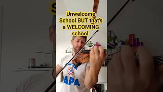 Unwelcome School BUT thats a WELCOMING school from Blue Archive on violin shorts [upl. by Thomson350]