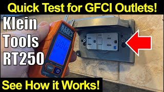 ⚡ See How it Works Klein Tools GFCI Plug Tester RT250 [upl. by Slyke8]