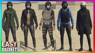 Top 5 Best Easy To Make Female Tryhard Outfits 6 GTA Online [upl. by Hayouqes266]