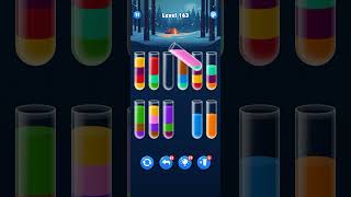 Water sort level 163 Solution gaming watersort watersortpuzzle gameshorts shorts bigfishgames [upl. by Stanfield]