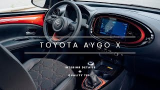 Toyota Aygo X CVT 2022  Interior Details and Quality Test [upl. by Etterrag766]