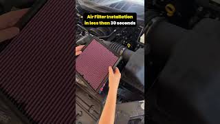 Air Filter Installation in less than 30 seconds installation asmrsounds asmrvideo automobile [upl. by Vary849]